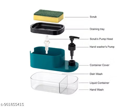 3 in 1 Soap Pump Dispenser for Dishwasher Liquid, Soap Dispenser for Kitchen, Kitchen Wash Basin Accessories, Kitchen Liquid Dispenser luxurious bathroom accessories